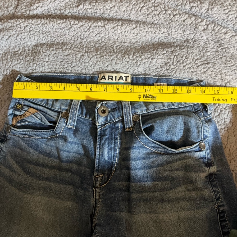 Ariat Men's M7 Classic Indigo Slim Fit Straight Leg Jeans Size 29/30 Pre Owned - Picture 12 of 14